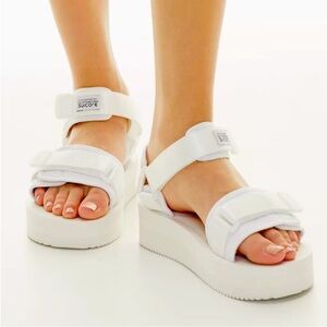 SUICOKE CEL-VPO Sport Sandals White Size 7